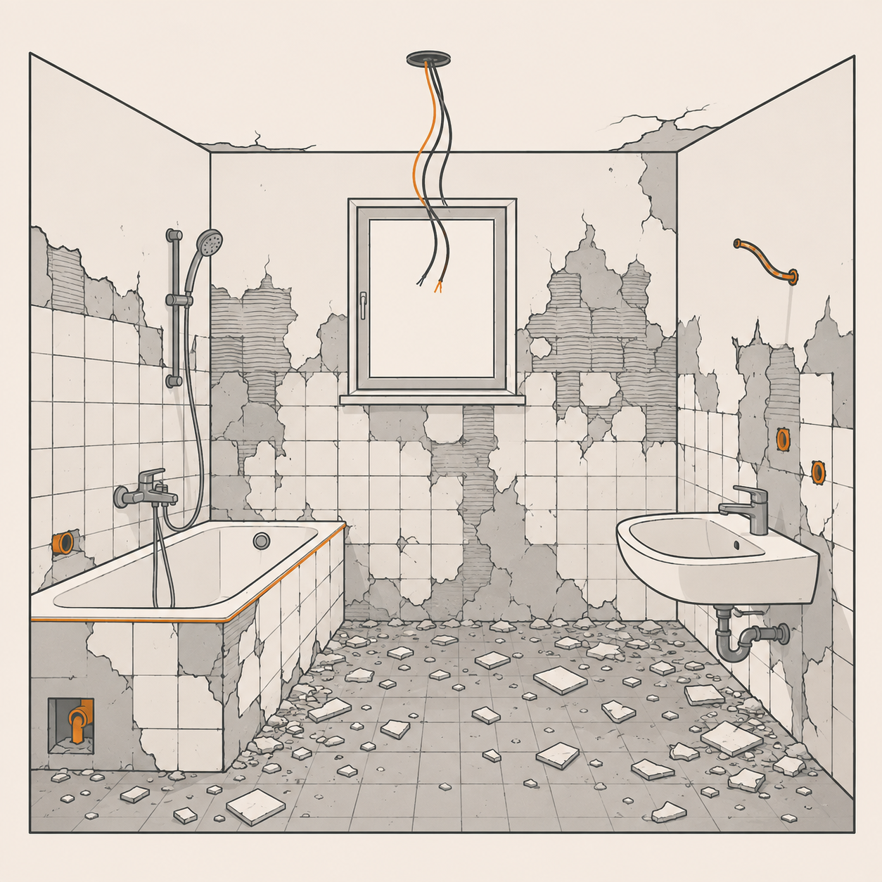 Fűrdőszoba felújítás - Szombathely